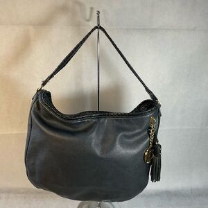 MICHAEL KORS Bennett Whipstitch Bag With Tassel & Medallion Purse Charms